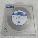 Kobalt 7" Porcelain Tile Diamond Saw Blade 0195957 Wet. Fixed Price $17.99.
