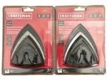 Two Craftsman 3-1/2" Oscillating Sanding Assortment 7PC 80 120 220 GRIT.CMAO200. Fixed Price $24.99.