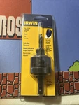 Irwin 373003 3/8" Hole Mandrel W/ Bit Fits 1-1/4" To 6" Saws (usa) Nip. Fixed Price $14.99.