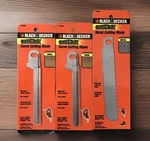 Black & Decker Navigator Saw Blades (2) Wood Curve Cut 74-592 (1) Metal 74-593. Fixed Price $27.99.