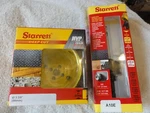New Starrett DCH0338-G Deep Cut Bi-metal Holesaw & A10E Arbor Extension Bit. Fixed Price $29.55.