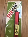 New Sven Saw Folding With Extra Carbon Steel Blade Red Aluminum 17"X1 3/4"X 5/8. Fixed Price $77.88.