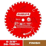 Freud D0536X Diablo 5-3/8 Inch Tooth Atb Finish Cordless Trim Saw Blade. Fixed Price $24.19.