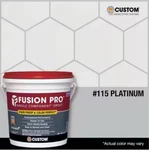 New Fusion Pro Single Component Tile Grout, Gallon Platinum #115, FP1151-2T. Fixed Price $59.95.