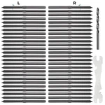 50 Kuahome 1/8" Black Swage Lag Screws Left & Right Cable Railing Hardware Kit. Fixed Price $34.99.