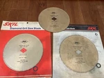 Skil Gold 8" Diamond Grit Wet Cutting Tile Saw Blade (3 Pack ) Made Usa. Fixed Price $79.95.