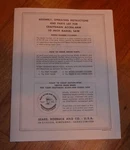 Sears Craftsman 10 Inch Radial Arm Saw Owners Manual 113.29001 Accra. Fixed Price $15.95.