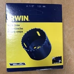 Irwin 373418BX Blue High Speed Steel Hole Saw 4-1/8 Dia. 3/8 Arbor In.new. Fixed Price $25.50.