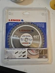 Lenox 7-1/4" 40T Titanium-carbide Tipped Steel Cutting Saw BLADE-#21894 (4A1). Fixed Price $39.95.
