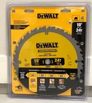 Dewalt Construction 10 In. 24-TEETH Thin Kerf Table Saw Blade, DW3112. Fixed Price $19.00.