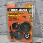 Black+decker Hole Saw Kit, Assorted, 5-PIECE (71-120). Fixed Price $13.49.