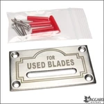 Maggard Razors - Bank, Used Blades Lifetime Wall Slot, Includes Hardware. Fixed Price $16.50.
