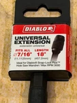 New Diablo DHS500XT18 7/16" Universal Extension For Drills Inch. Fixed Price $19.99.