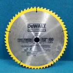 Dewalt 12" 60 Tooth Fine Finish Construction Saw Blade Tungsten DW3126. Fixed Price $17.99.