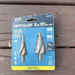 Hercules HA22-61 Cobalt Steel Step Drill Bits Set, 2-PIECE Silver. Fixed Price $13.00.