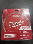 Milwaukee Tool 49-93-9110 10" Diamond Max Turbo, General Purpose Blade. Fixed Price $62.99.