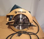 Black And Decker Electric Circular Saw 7360 TYPE1-11 Amp, Tested Works Good. Fixed Price $20.00.