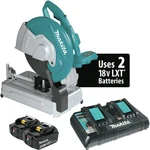 Makita XWL01PT 36V Lxt Bl Li-ion 14" Cut Off Saw With 2 Batteries (5 Ah) New. Fixed Price $444.00.