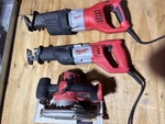 Lot Of 3 Milwaukee Tools M18 Circular Saw 2X Reciprocating For Parts Repair. Fixed Price $95.00.