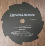 Green Machine Brush Cutter Blade #92140. Fixed Price $50.00.