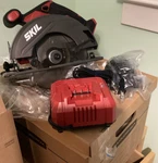 Skil Pwrcore 20V 6-1/2" Circular Saw Kit Lithium-ion Battery & Charger. Fixed Price $90.00.
