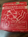 Vintage Sears Craftsman Groover Dado Cutters Blades 9-4875. Fixed Price $11.47.