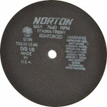 Norton 36 Grit Aluminum Oxide Cutoff Wheel 1/8" Thick, 5/8" Arbor, 7,640 M.... Fixed Price $59.51.