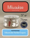 Milwaukee 3" Or Hole Dozer Bi-metal Saw 49-56-9637. Fixed Price $16.14.