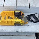 Stanley Mitre Box With Saw Hand Steel Blade Yellow/black 2 Piece Set. Fixed Price $10.00.