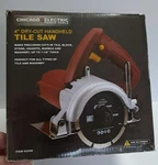 Chicago Electric 4" Dry-cut Handheld Tile Saw, Cuts Up To 1-1/8" Thick, #62296. Fixed Price $55.00.