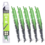 Workpro 6" Wood Pruning Reciprocating 5TPI INCH,5-PIECE, Green&black. Fixed Price $14.93.