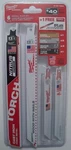 Milwaukee Sawzall Reciprocating Blades -7 49-22-1306A Combo Ship. Fixed Price $13.50.