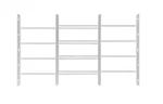 Grisham Awg 4-BAR Window Guard Safety Bars White Adjustable Width. Fixed Price $39.99.