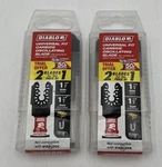 New! (2) Packs Diablo 1-1/4" Carbide Oscillating Blade -4 Total DOU125CGPP2. Fixed Price $30.95.