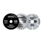 Rockwell RW9232K Versacut 3-PIECE Circular Saw Blade Set , Gray. Fixed Price $44.88.