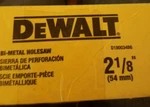 Dewalt D180034 2-1/8-INCH Standard Bi-metal Hole Saw.. Fixed Price $35.00.