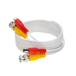 Siamese Cable Cctv Security Camera Bnc Dc Power/video Wire Black/white Pack Lot. Fixed Price $95.35.