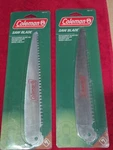 2- New Coleman 9" Folding Saw Replacement Blade. Fixed Price $15.99.