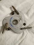 Molding Head Set With Cutter Blades Installed Vintage Sears Craftsman No. 9-3214. Fixed Price $19.99.