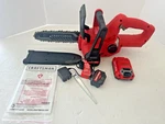 Craftsman V20* 10 Inch Cordless Chainsaw 2AH Kit Open Box. Fixed Price $105.00.