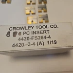 Crowley Tool Co. 4420-FS264-4 4420--3-4 8 Carbide Inserts Lot 644. Fixed Price $59.98.