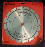 Nicholson Magicut 10-INCH Planer Combination Blade 80826 Usa Nos. Fixed Price $8.00.