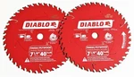 2 Diablo 7-1/4" Carbide Tip Circular Saw Finish Blades Tooth D0740 Freud. Fixed Price $27.99.