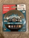Makita E-07216 X-lock 4-1/2" Turbo Rim Diamond Blade For Mansory Cutting (new). Fixed Price $12.88.