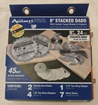 Avanti Pro 8 X 24-TOOTH Stacked Dado Circular Saw Blade Set. Fixed Price $52.45.