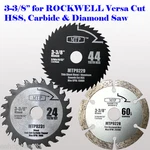 3X 3-3/8-INCH Metal Wood Tile Saw Blade For Rockwell Versacut RK3440K Makita. Fixed Price $13.95.