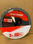 Craftsman 3-PACK 7-1/4-IN 24-TOOTH High-speed Steel Circular Saw Blade. Fixed Price $15.99.