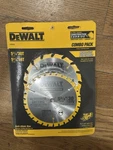 Dewalt DW9058 5-3/8 Carbide Saw Blade Combo Pack 30T Aluminum & 16T Wood. Fixed Price $24.47.