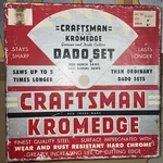 Vintage Craftsman Kromedge Dado Set 9-3247 5/8" Arbor. Fixed Price $29.95.