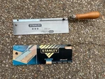 Stanley 10" 250MM Reversing Backsaw 15-252 Wooden Handle.. Fixed Price $15.00.